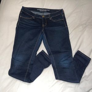 Dark Denim American Eagle Skinny Jeans